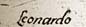 Leonardo da Vinci's signature