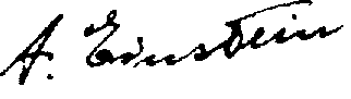 Albert Einstein's signature